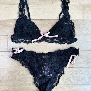 For Love & Lemons Two Piece Lingerie